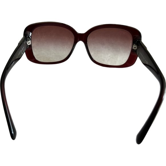 CHANEL: Burgundy, CC Logo Sunglasses #283 main image 9